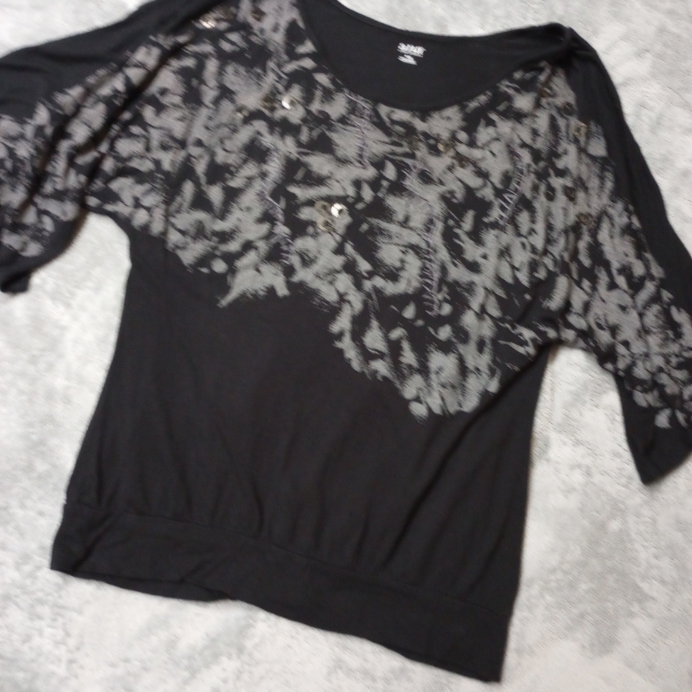 NWOT a.n.a. Black & Gray Tunic